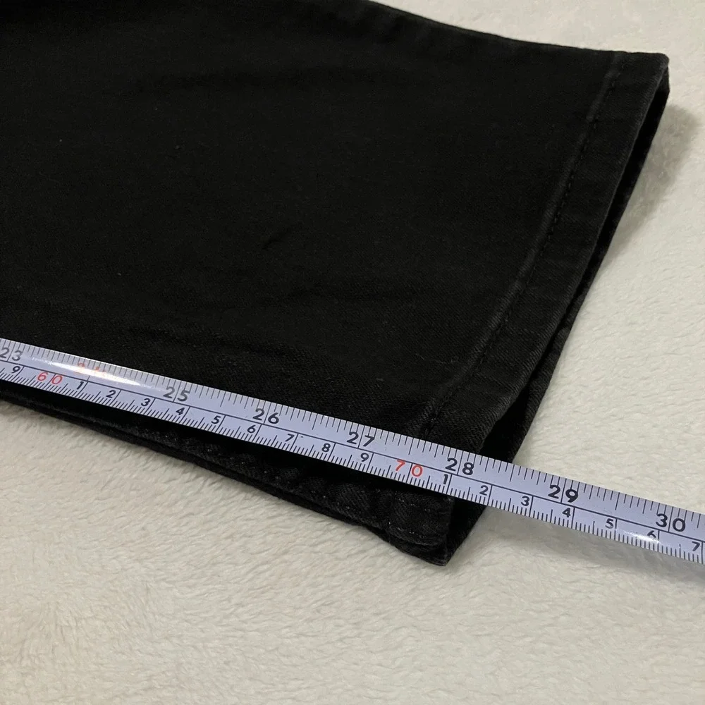 Levis 502 Regular Taper Jeans Men's Size 46x30 Black Denim Big & Tall